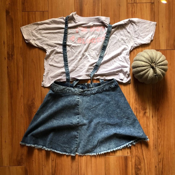 Forever 21 Dresses & Skirts - Forever 21 Plus Overall Skater Skirt